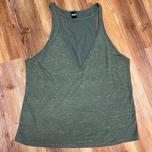 Victoria's Secret Sport Racerback Size Medium Olive Green Tank - Picture 1 of 5